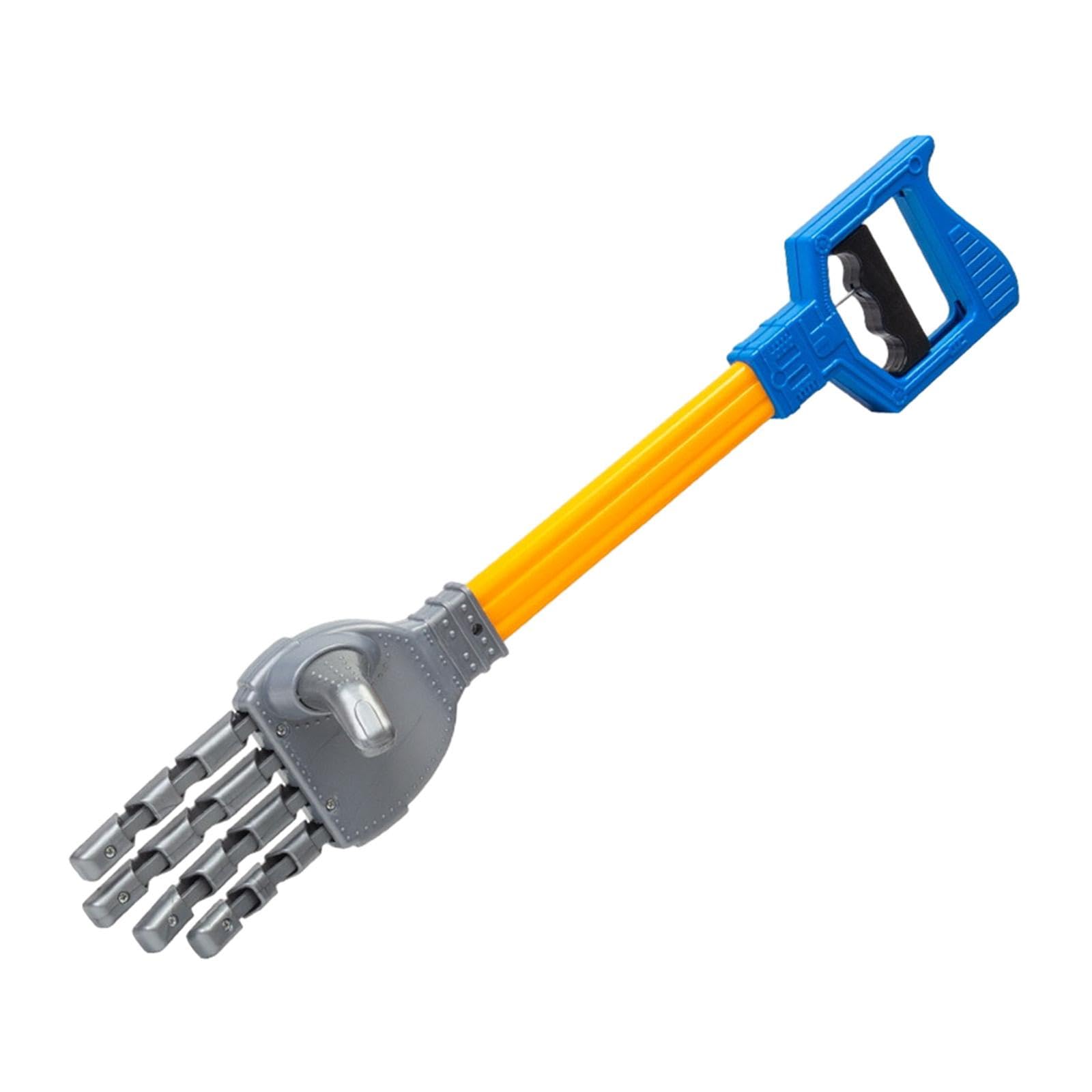 PETSOLA Interactive Grabber Toy Robotic Claw Robot Hand Pull Handle Fun Early Learning Activity Material Suitable for Kids Play Gift Giving Home Decor, Blue
