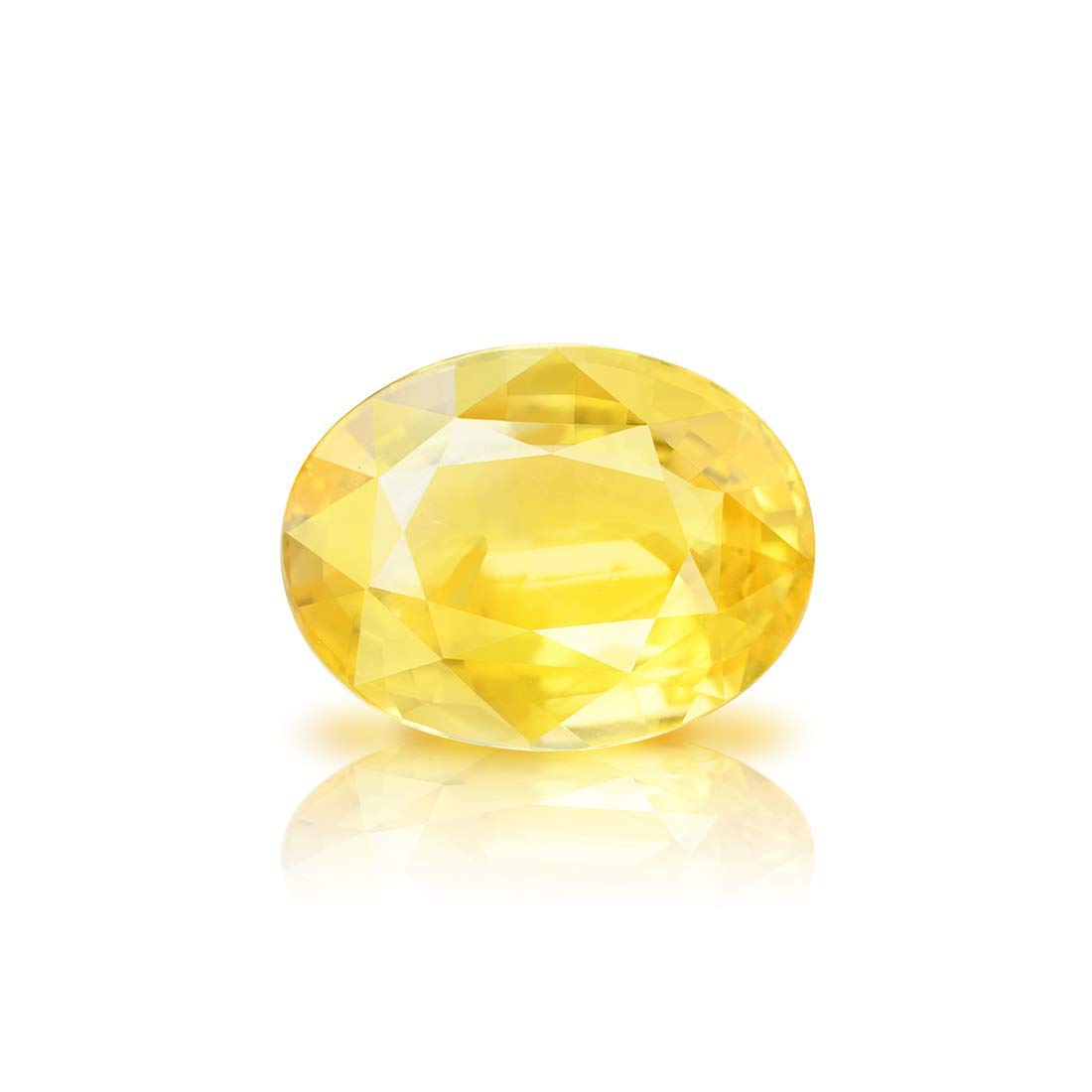 Mohit Gems8.25 Ratti / 7.50 Carat Unheated Untreated Ceylon Yellow Sapphire Pukhraj Stone Original Certified Natural Gemstone AAA+ Quality