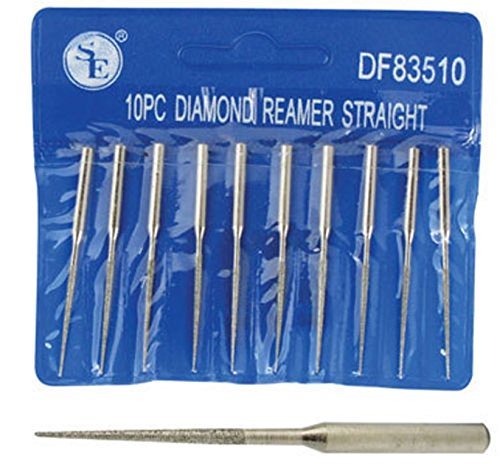 10pc 2" Diamond Bead Reamer Set 1/16" x 7/8" for Dremel Rotary Tool
