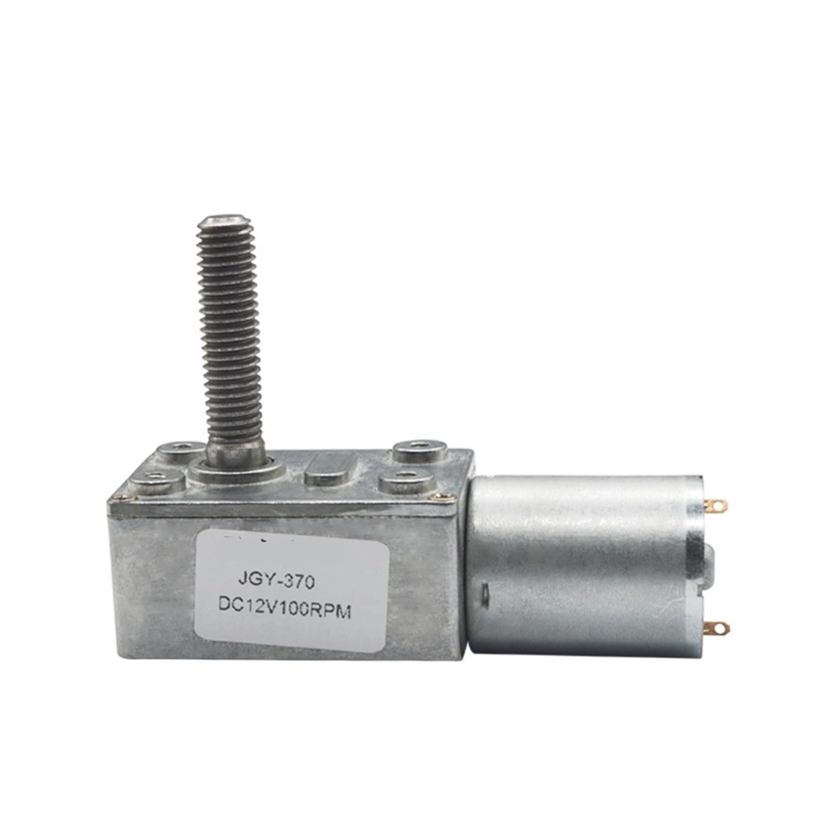 6 V 12 24 DC-Schneckengetriebemotor mit hohem Drehmoment und niedriger Geschwindigkeit, 8 mm x 33 Ausgangsschraubenwelle Schraubenflansch(10 RPM-dc 12 Volt)