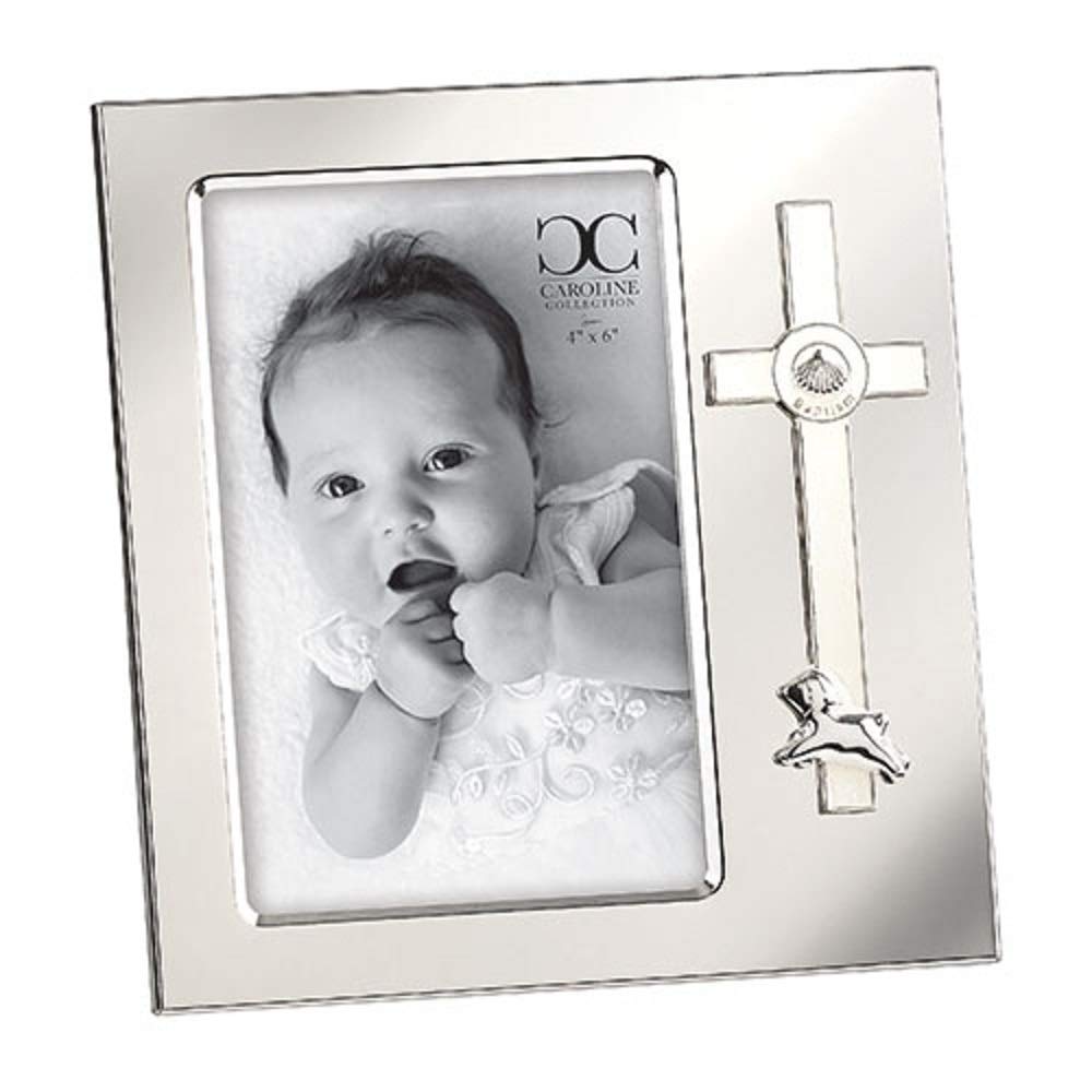 Roman Inc. Lamb Baptism Picture Frame, Christening Gifts, Baby Gift, 7