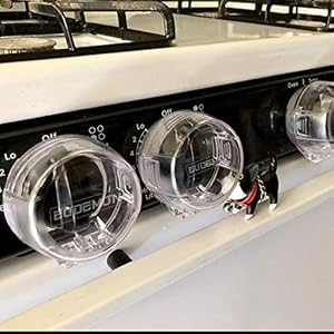 EUDEMON Clear 6pack Safety Children Kitchen Stove Gas Knob Covers (Clear)