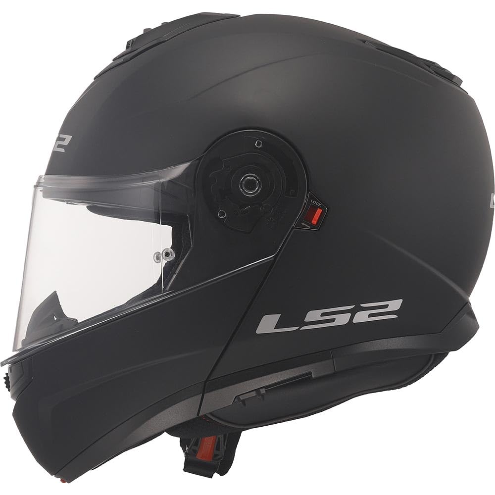 LS2, modułowy kask motocyklowy Strobe II Matt Black