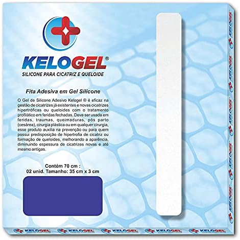 PLACA EM GEL DE SILICONE PARA CICATRIZ 3X70CM KELOGEL