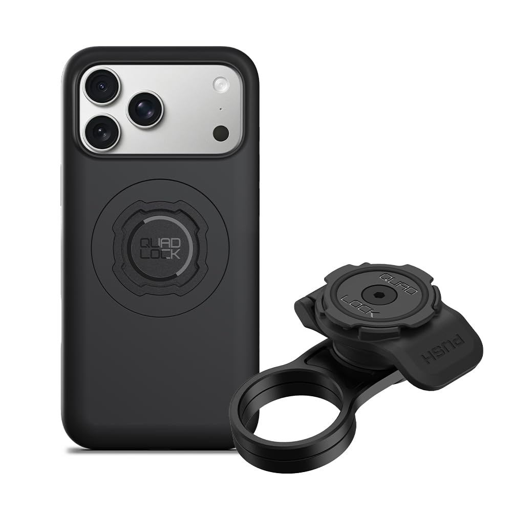 Quad Lock Stem Cap Bike Mount Kit with MAG Phone Case for iPhone 17 Pro
