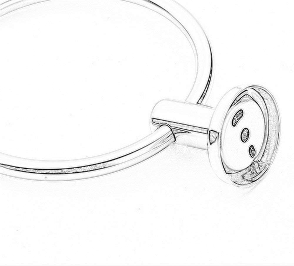 Towel Rack Household Towel Ring A Circular Ring 304 Towel Hanging Ring Towel Bath Towel Racks Rust Firm