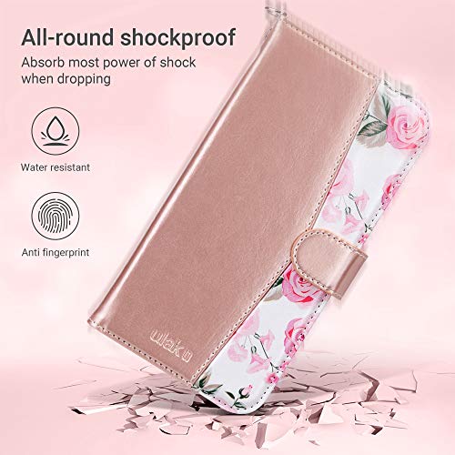 Ulak BR CC020G029 Compatible With Iphone 12 Pro Max Case With Card Holders, Durable Pu Leather Flip Wristlet Stand Phone Case thumb #6