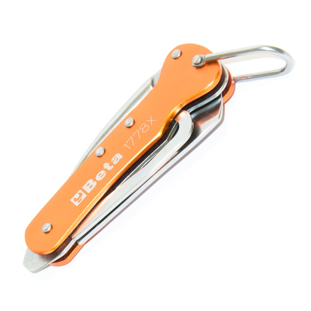 Beta 1778X - Navajas para mantenimiento náutico en acero inoxidable, mango de aluminio