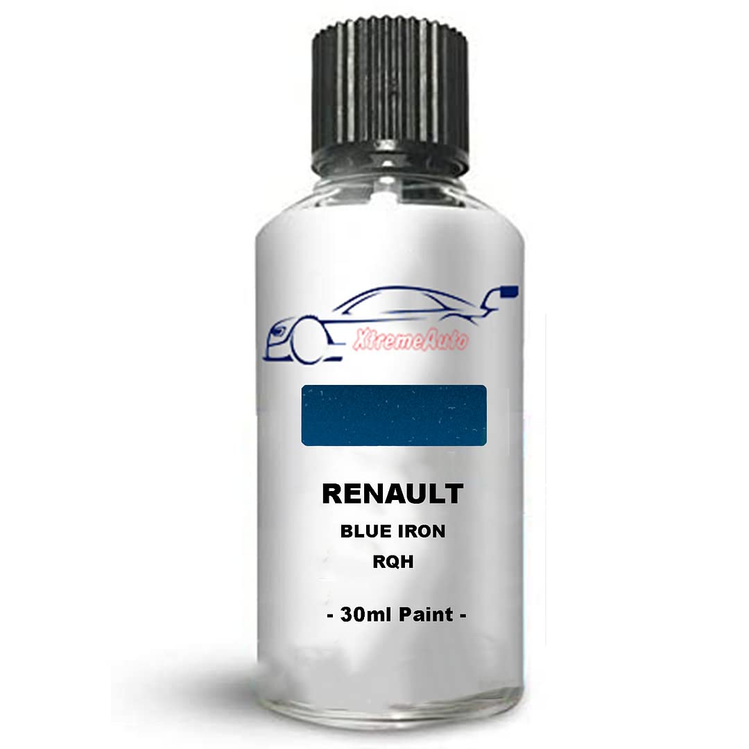 Xtremeauto Touch Up Paint For Renault Clio Rs Blue Iron Rqh Direct Appliance Chip Scuff Mark Brush In Lid Scratch Repair
