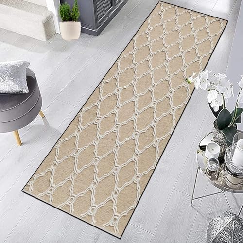 Alfombra de pasillo larga de 110 x 100 cm lavable y transitable 3