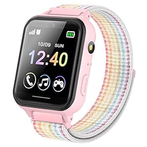 Kids Smart Watch Girls Boys – Smart Watch for Kids Watches Ages 4-12 Years with Nylon Strap 10 Learning Games Camera…