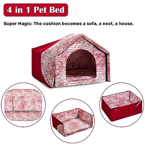 Hollypet HDHP-CB-RHO Large Pet Bed House, Warm Dog Sofa Nest thumb #2