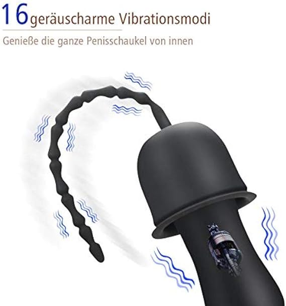 Dilatadores de vibrador de pene Uretra Dilatador Plug ...