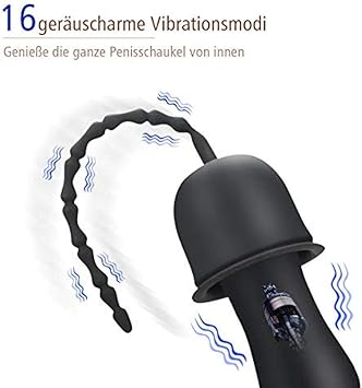 Dilatadores de vibrador de pene Uretra Dilatador Plug ...