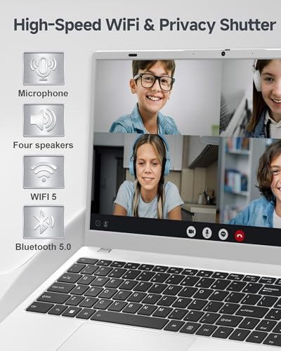 Image of Laptop 15.6 inch Laptop Computer - 12GB RAM 128GB SSD, Pentium 6500Y Processor Up to 3.4GHz, FHD IPS Display, Laptops for Business and Student, HDMI, BT5.0, WiFi 5, Traditional Laptop Computers