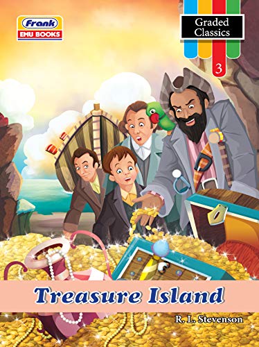 Frank EMU Books Graded Classics Story Book for Kids Age 10 to 11 Years - Treasure Island - English Novel for Children