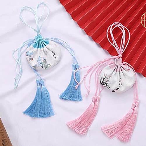 6 Bolsas de Brocado Seda Chinas con Cordón miniatura 5