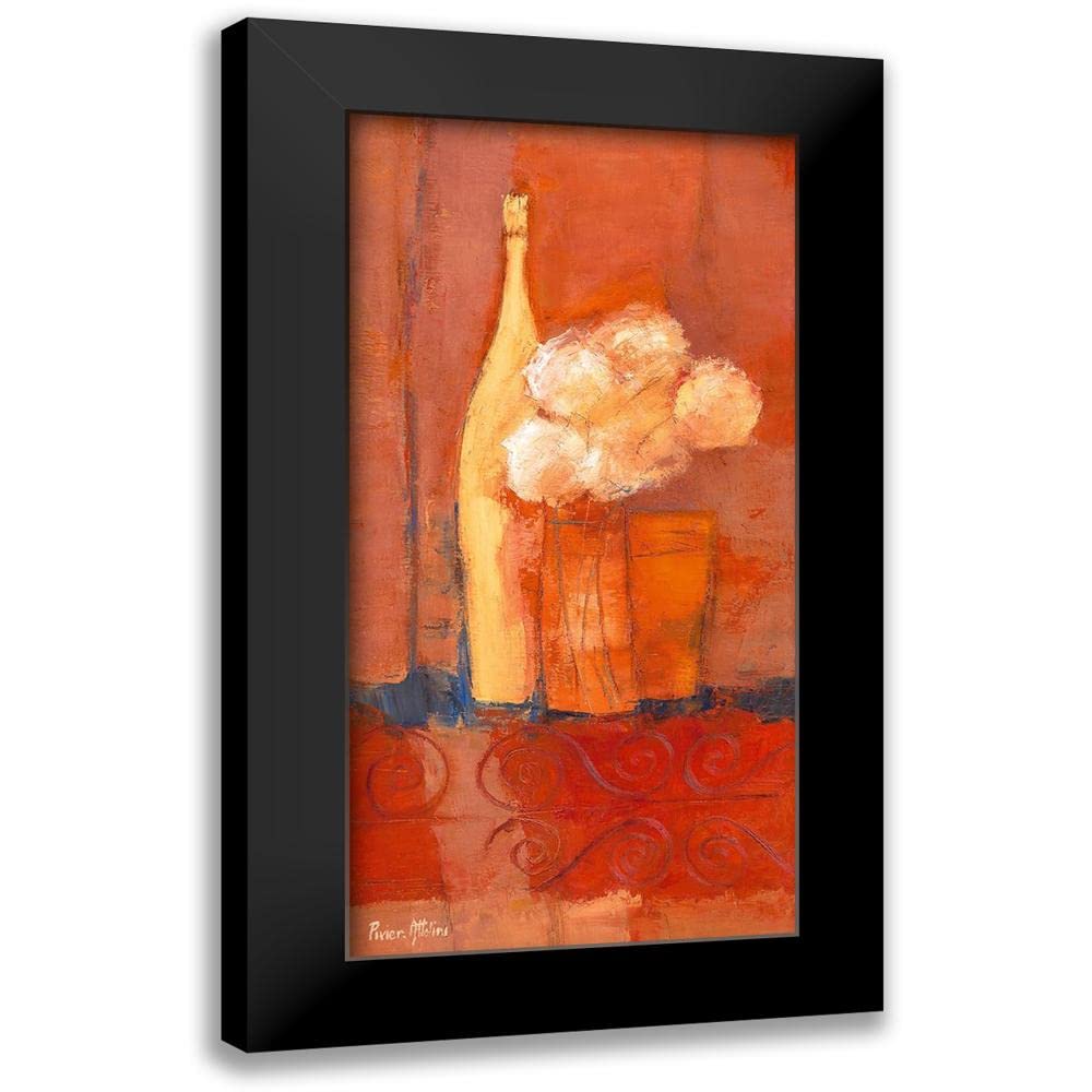 ArtDirect - Pivier-Attolini, Regine 11x18 Black Modern Framed Art Print Titled: Composition au bouquet