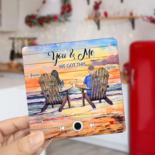 Imán decorativo personalizado con música para refrigerador miniatura 5
