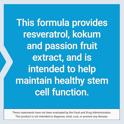 Life Extension GEROPROTECT® Stem Cell, Promotes Healthy Cellular Renewal, kokum Extract, Trans-resveratrol, Gluten Free, Non-GMO, Vegetarian, 60 Capsules - image 4