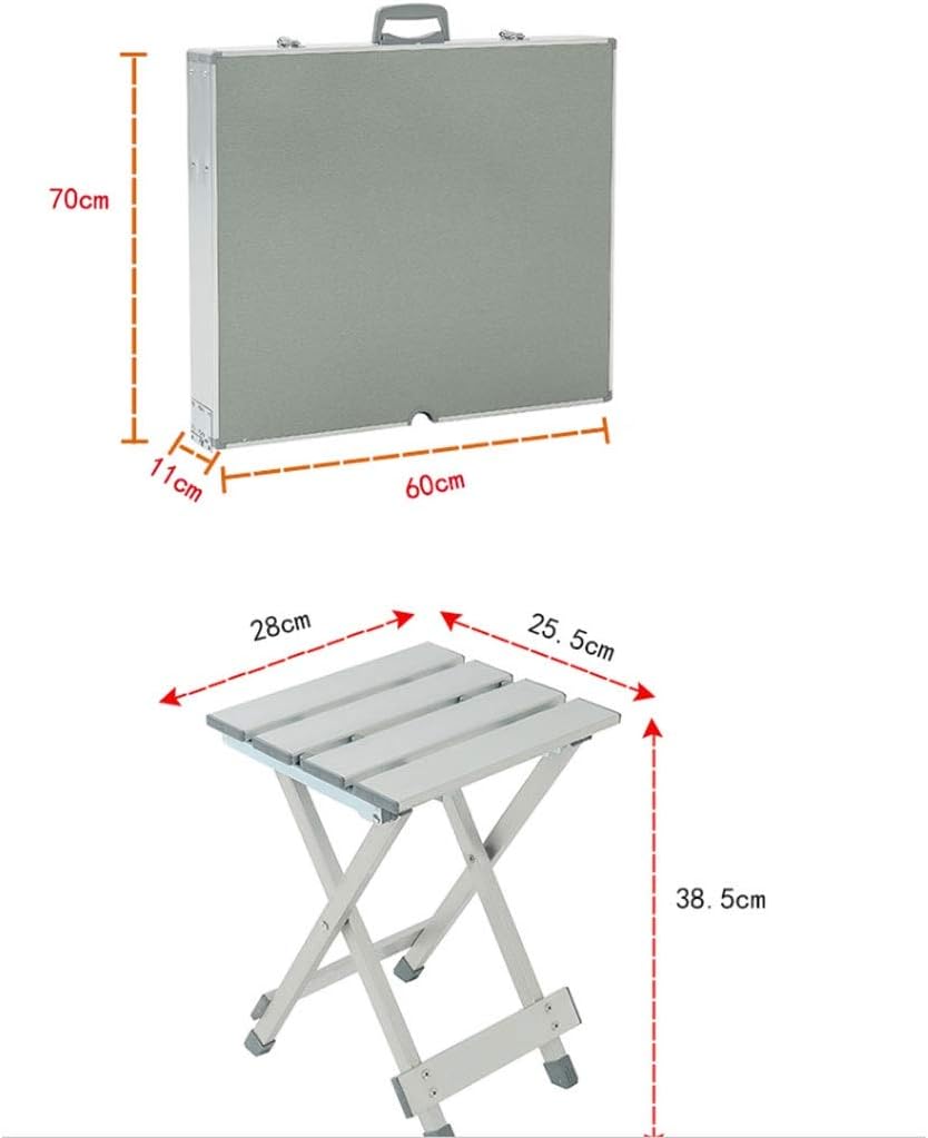 Foldable Portable Camping Aluminum Table Desk Adjustable Outdoor Portable Barbecue Table Tea Table Coffee Table (Size : A) image 3