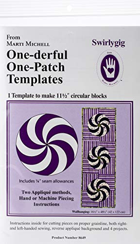 Marti Michell Swirlygig Template, Clear #TOP18
