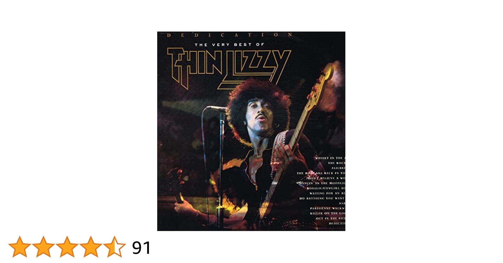 【レア】THIN LIZZY DEDICATION 12インチシングルレコード Thin Lizzy – Dedication | Releases | Discogs