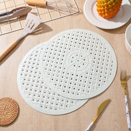 Rejilla de secado PRETYZOOM en silicona de alta resistencia para cocina 4