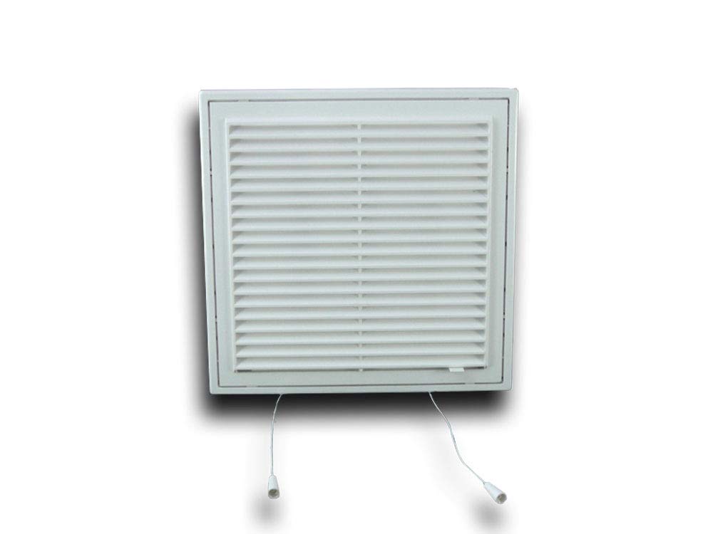 K-TECH-PRO Lüftungsgitter 250x250 Mm Mit Insektenschutz & Flansch - ABS, Verschließbar, Für Ø200 Mm