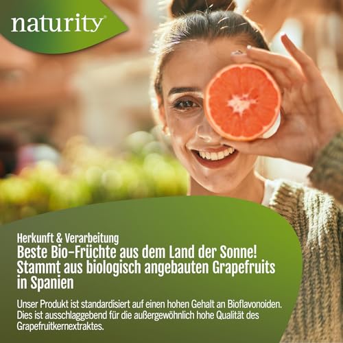 naturity Bio Grapefruitkernextrakt Tropfen 250ml - 1500 mg Bioflavonoide – Ansicht 5