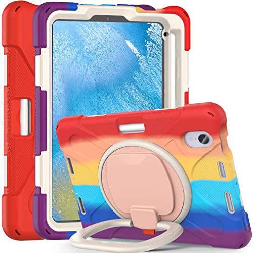 Étui pour iPad Mini 6e génération protection robuste antichoc rouge