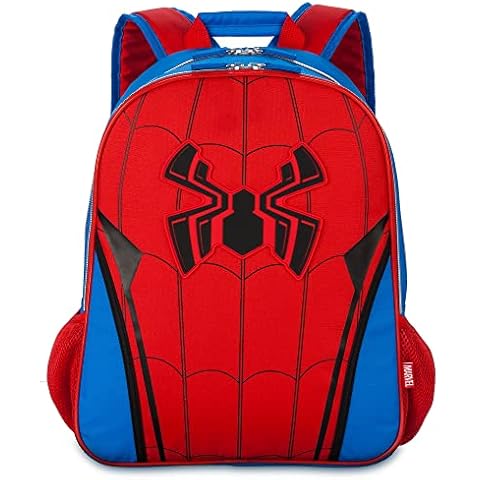 Disney Store - Mochila unisex oficial para niños, escuela, entrenamiento, viajes, para niños y niñas con obras de arte de personajes, Hombre Araña Cover