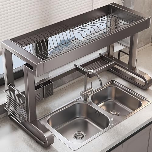 Rejilla para secar platos sobre el fregadero: ahorra espacio y organiza tus utensilios de cocina