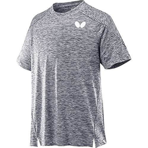 バタフライ 卓球 男女兼用 フィルグ Tシャツ グレー L 45850