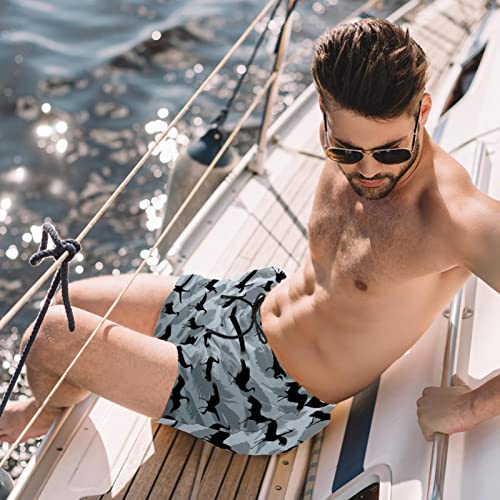 Maillots de bain pour hommes de plage imprimé oiseaux HadHfun - 2