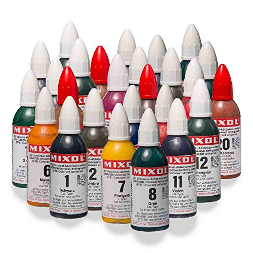 Mixol Komplettset 28x20ml, Universal Abtönkonzentrat, Pigment, Abtönfarbe, Abtönpaste