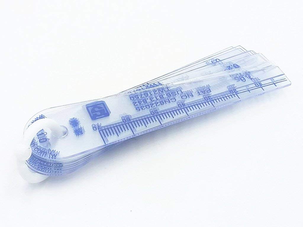 BESNIN Feeler Gauge Plastic 13 in 1 Gap Measuring Tool 0.05-1mm Marked Metric and Imperial for Measuring Gap Width Thickness - Image 5