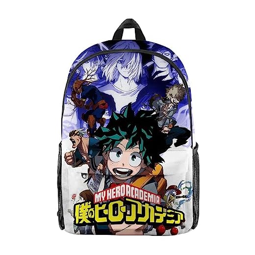 My Hero Academia - Mochila escolar MHA, mochila escolar de anime, Midoriya Izuku/Todoroki Shouto, mochila para cosplay, mochila de viaje, mochila para libros, bolsa para laptop, para niños y