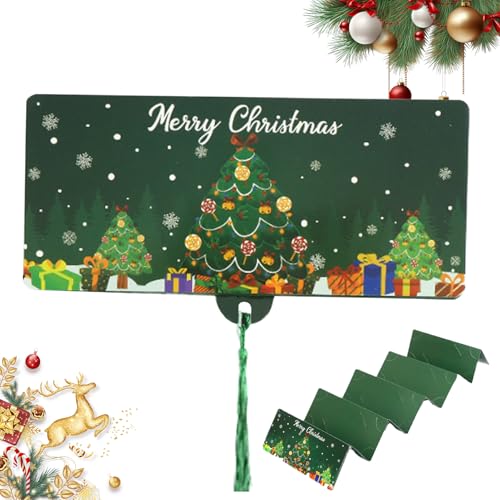 Bolsa porta dinero navideña | Porta dinero para fiestas de Navidad – Tarjeta festiva con para regalos, regalo para hombre, mujer, niña, niño, familia festivos