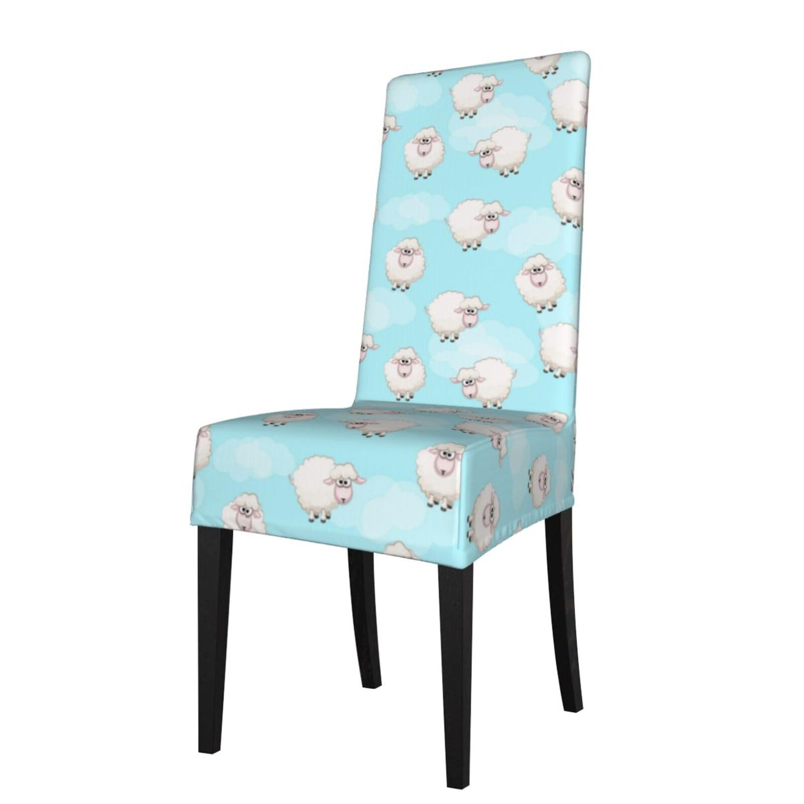 Lkymoh As Picture Flying Sheep, Chair Covers Stretch Chair Slipcovers For Dining Room, For Party Pet Protection Universal Fit Soft Polyester