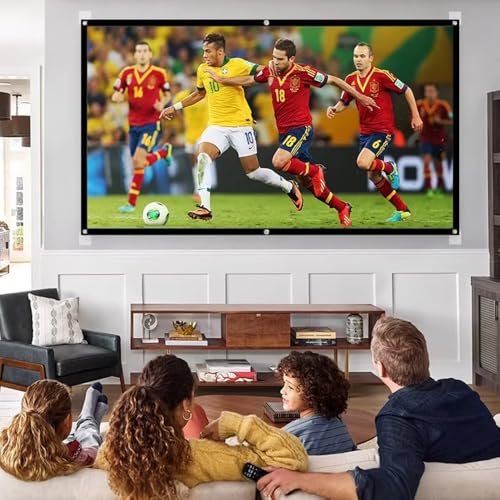 Pantalla de proyección plegable portátil 200 pulg 16:9 miniatura 6