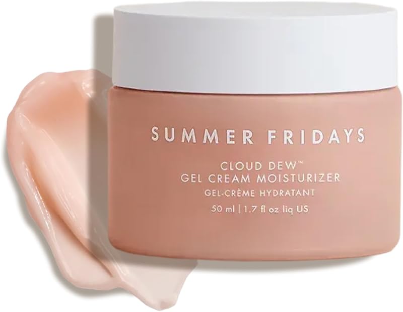 Summer Fridays Cloud Dew Gel Cream Moisturizer - Lightweight Face Moisturizer with Hyaluronic Acid + Ceramides for Skin Plumping Hydration and Glowing Skin (1.7 Fl Oz)