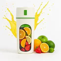 Mini Liquidificador Portátil 340mL | Alta Potência 2200RPM | Bateria 1500mAh | Sucos, Vitaminas e Shakes | Compacto, Leve e Recarregável USB Tipo-C | Seu Whey Pronto a Qualquer Hora e Lugar (Verde)