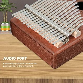 Kalimba 17 Clés Piano Pouce Instruments de Musique avec Outil de Réglage et Sac de Transport par Finether (Mahogany) - Les Beatles, Paul McCartney, John Lennon, RIngo Starr, George Harrison Kalimba 17 Clés Piano Pouce Instruments de Musique avec Outil de Réglage et Sac de Transport par Finether (Mahogany) – Image 4