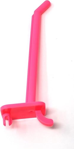 Miniatura 6 de JSP Manufacturing Ganchos de plástico de 4 pulgadas para garajeherramientasalmacenamientoorganizaciónjoyeríamanualidades, varios colores (25, rosa)