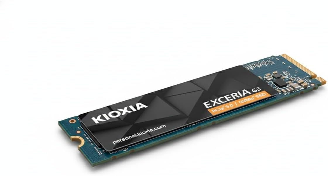 KIOXIA Exceria G3 1TB NVMe SSD - PCIe 5.0 Gen5 x4 | Fast Internal Solid State Drive | High-Speed Gaming & PC Upgrade