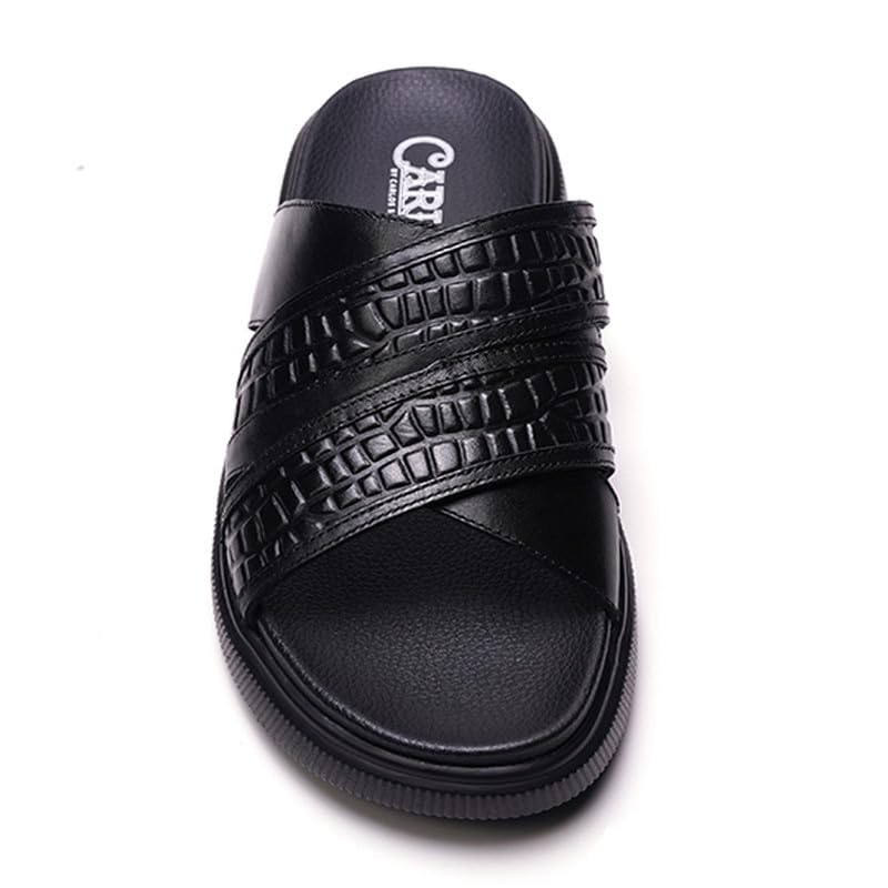 Carlos Santana Rhythm Slides for Men | Casual Mens Slides | Mens Sandals | Leather Sandals3