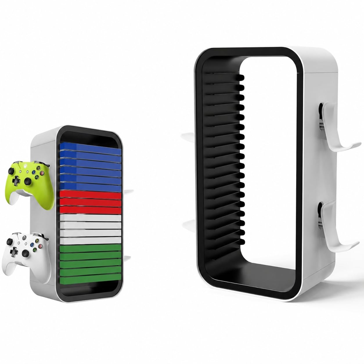 Zjyufy Spiel Aufbewahrung Game Storage Tower, Spiel Organizer für PS5 & PS4