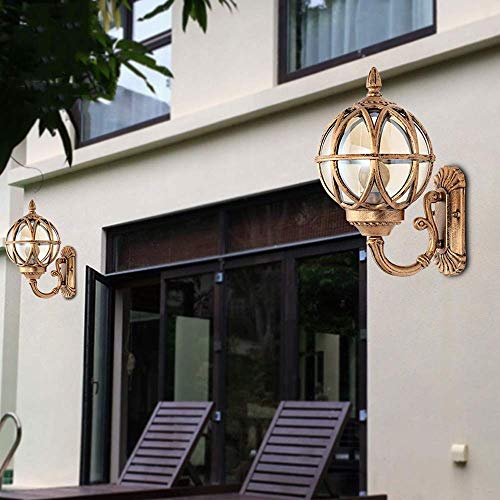 Applique murale extérieure de style villa rétro avec douille E27