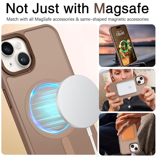 Coque iPhone 15 Plus marron pour protéger votre téléphone en voyage